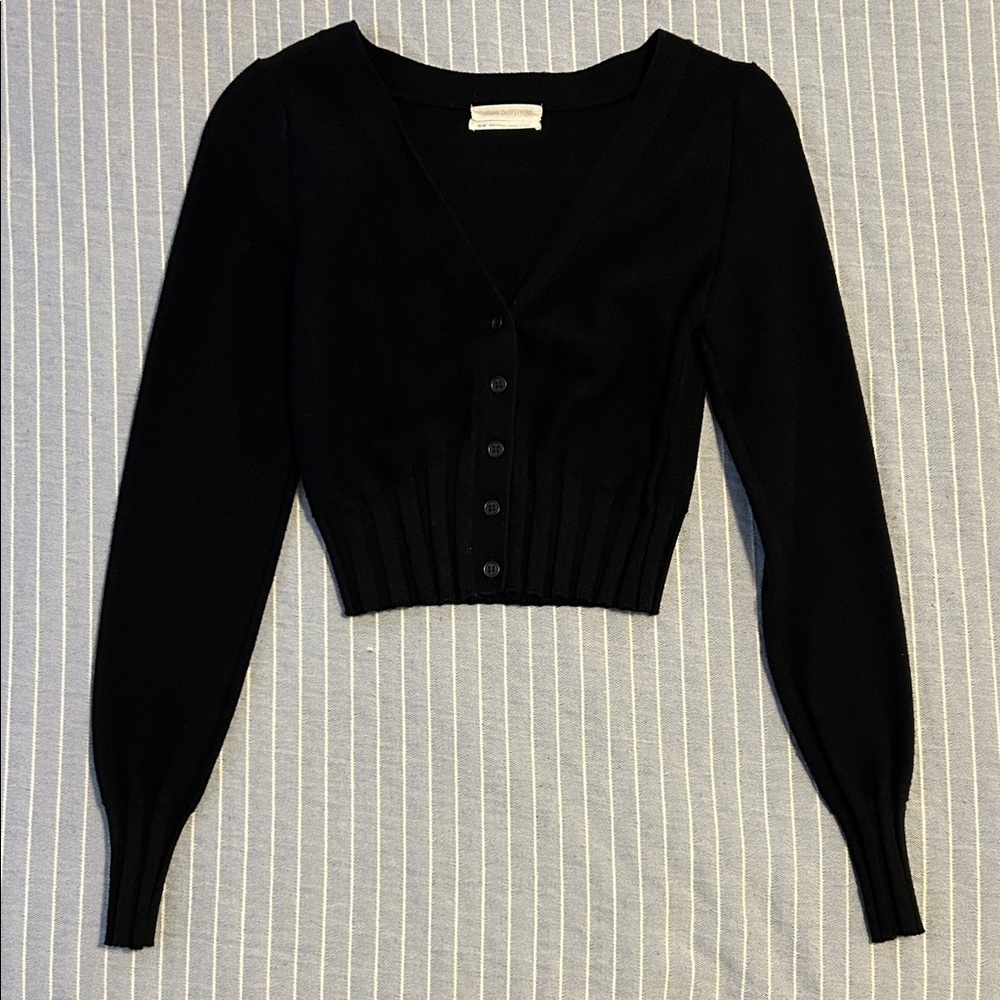 Urban Outfitters Black V-Neck Cardigan